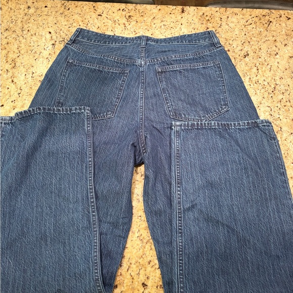 Abercrombie Loose High Rise Pinstripe Jeans - Picture 4 of 4